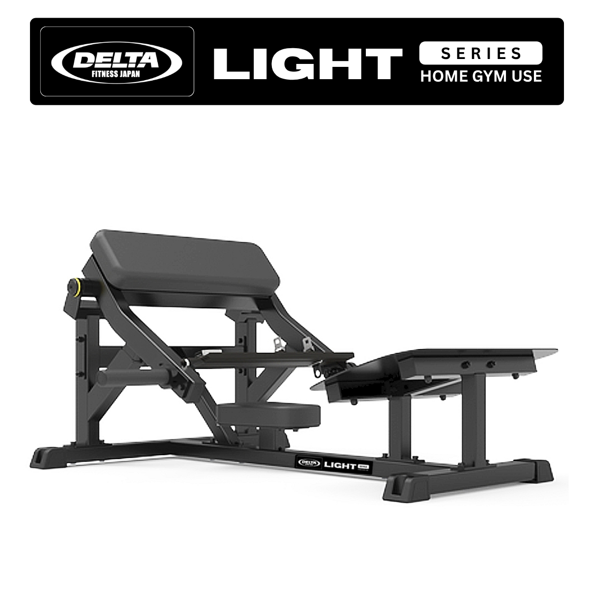 LIGHT SERIES（HOME GYM USE)ヒップスラスト <table width="100%" bgcolor="#222222" cellpadding="14" cellspacing="0" border="0"><tr><td><font color="#FFFFFF" size="5">LIGHT SERIES</font><br><font color="#FF742A" size="2">HOME GYM USE</font></td></tr></table>
ヒップスラスト / HIP THRUST
型番：DIFP1614

PRODUCT DESCRIPTION｜商品説明
大臀筋を中心としたヒップトレーニングに適したプレートロード式ヒップスラストマシン。安定感のあるフットプラットフォームと身体をしっかりと支えるパッド付きベルトにより、効果的なヒップトレーニングをサポートします。
クイックロック式ベルトを採用し、スムーズな着脱が可能。ホームジムでの本格的なトレーニングに適したコンパクトな設計です。

FEATURES｜製品の特徴
01｜安定したフットプラットフォーム
滑り止め加工を施した広いフットプラットフォームを採用。足元を安定させ、ヒップスラスト動作をサポートします。
02｜パッド付きベルト
身体にフィットする幅広のパッド付きベルトを採用。トレーニング時の身体への負担に配慮した設計です。
03｜クイックロック式ベルト
ベルトの着脱が簡単に行えるクイックロック方式。トレーニング前後のセッティングをスムーズに行えます。
04｜乗り降りしやすい設計
マシンへの乗り降りがしやすいシート構造を採用。快適なトレーニング環境をサポートします。

SPECIFICATIONS｜製品仕様
シリーズ：LIGHT SERIES
用途：HOME GYM USE
商品名：ヒップスラスト
型番：DIFP1614
サイズ：1292 × 1449 × 784 mm
本体重量：90 kg
最大耐荷重：100 kg
負荷方式：プレートロード式
組み立て：お客様組み立て

※製品仕様・外観は改良のため予告なく変更となる場合がございます。
※ウェイトプレートは付属しておりません。

DELIVERY &amp; ASSEMBLY｜配送・組み立てについて
【送料込み・玄関先渡し】
本商品は送料込みの価格となっております。配送は玄関先までのお届けとなり、屋内への搬入・設置・組み立て作業は含まれておりません。

【お客様組み立て商品】
LIGHT SERIESはホームジムユース向け商品のため、基本的にお客様ご自身での組み立てをお願いしております。組み立てに必要な工具はお客様にてご用意ください。

【設置・組み立てをご希望の場合】
設置・組み立てサービスをご希望の場合は、別途お見積もりにて対応いたします。追加費用が発生いたしますので、ご注文前にお問い合わせください。