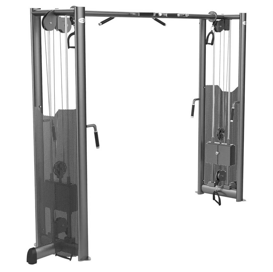 CABLE CROSSOVER STATION WITH CHIN-UP BAR GYM80-G4004 ウェイトスタック ：85kg x 2
寸法 : (W)3460×(D)760×(H)2280mm
重量 : 330kg
カラー : カスタマイズ可能